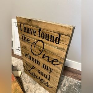 Wood display decor